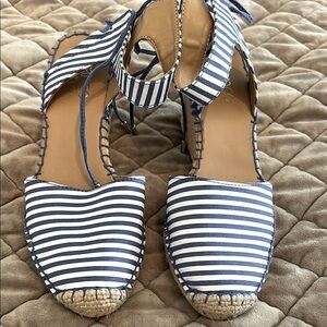 Franco Sarto Striped Espadrille Sandals